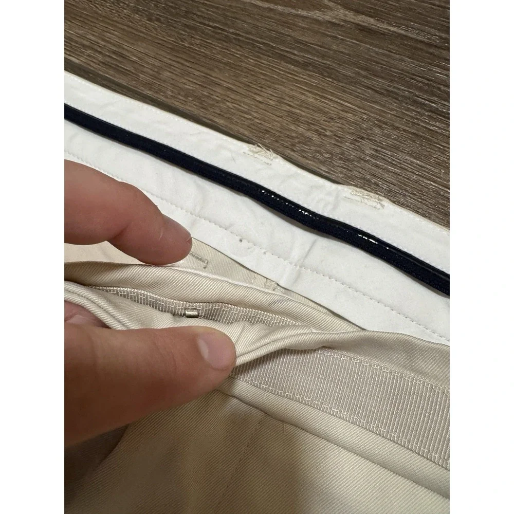 G/FORE G4 Straight Leg Cream Stone Golf Pants Men's Size 36x32 Khaki NEW NWT - Picture 5 of 9